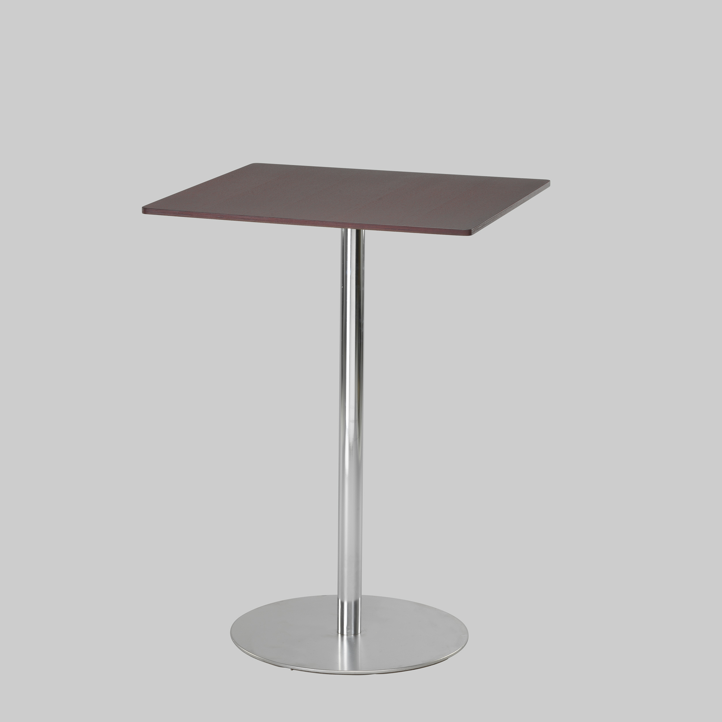 Stehtisch BRIO 80×80 Walnuss / Chrom mieten bei ADEXPO