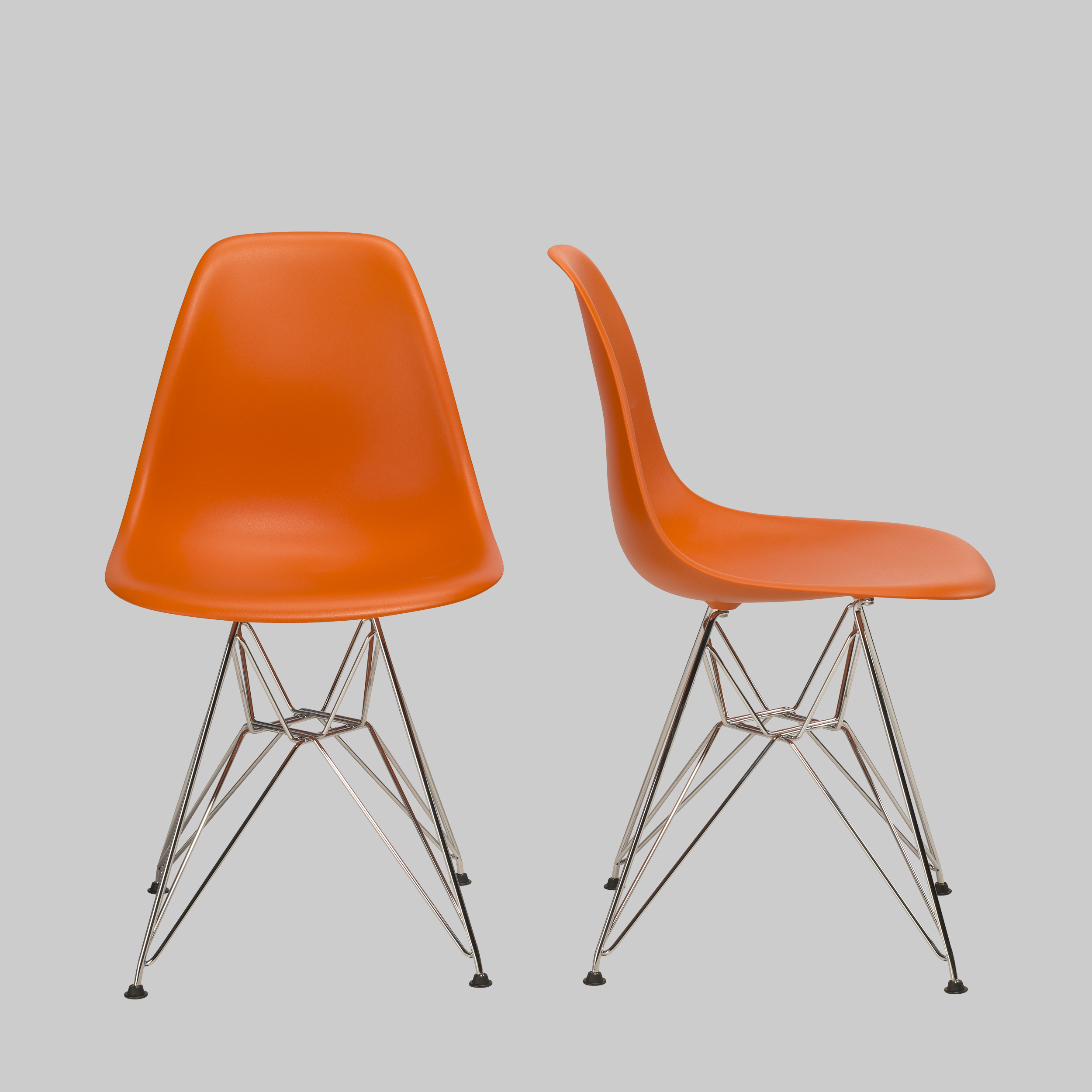 Stuhl VITRA Orange / Chrom mieten bei ADEXPO