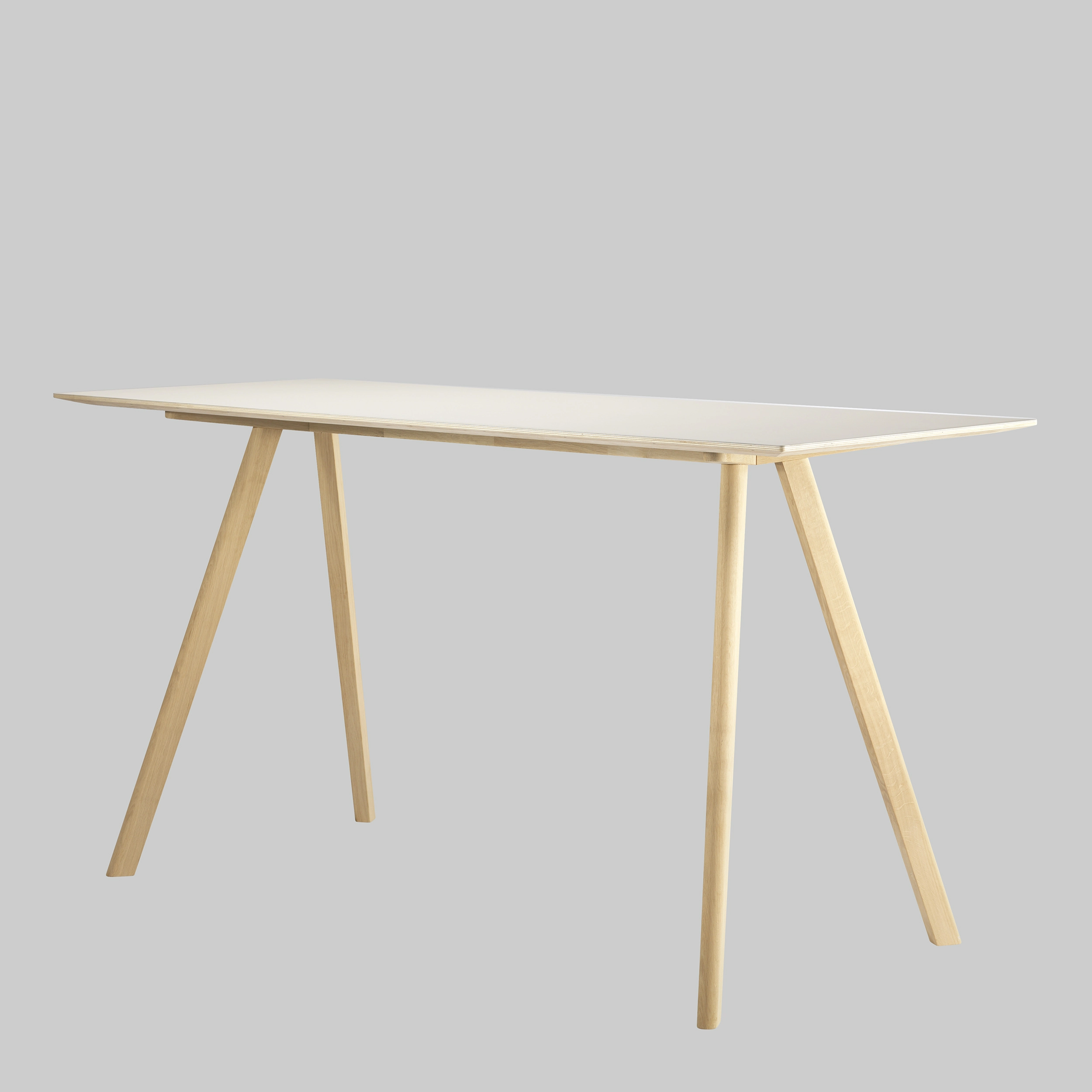 Stehtisch COPENHAGUE 200×80 Gebrochen Weiss / Holz mieten bei ADEXPO