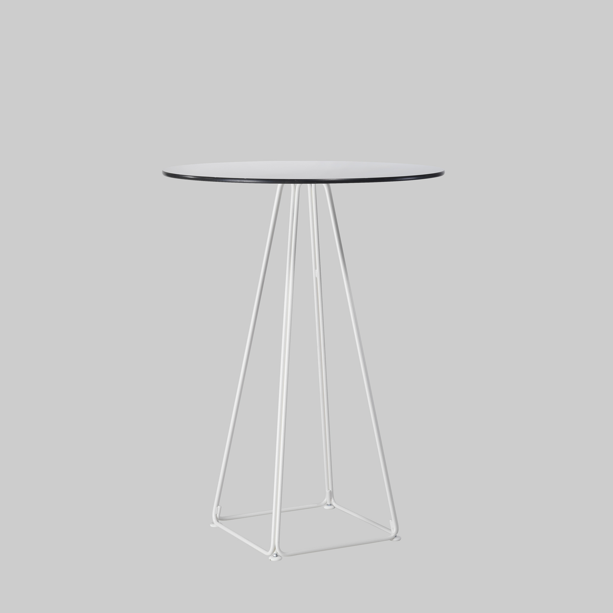 Stehtisch LUNAR Ø80 Weiss / Weiss mieten bei ADEXPO