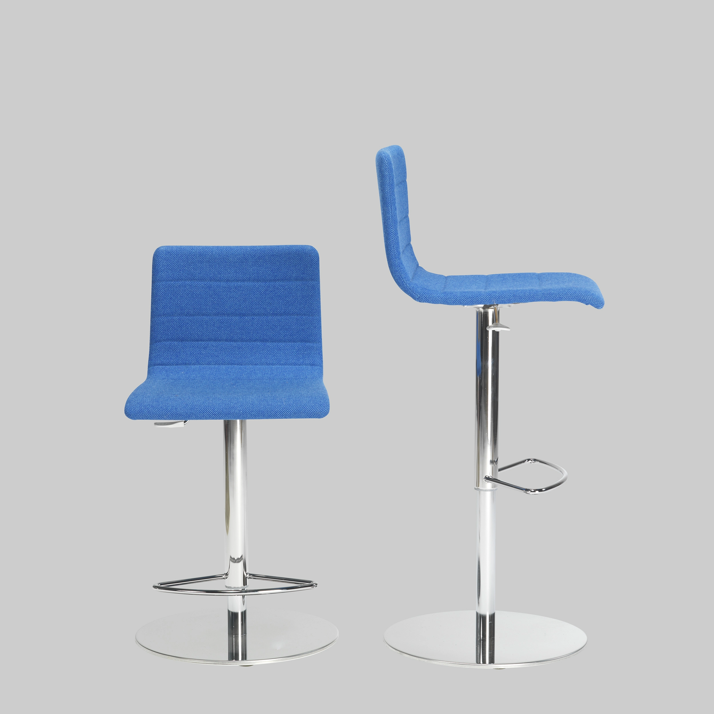 Barhocker FARO UP Dunkelblau-Hellblau / Chrom mieten bei ADEXPO