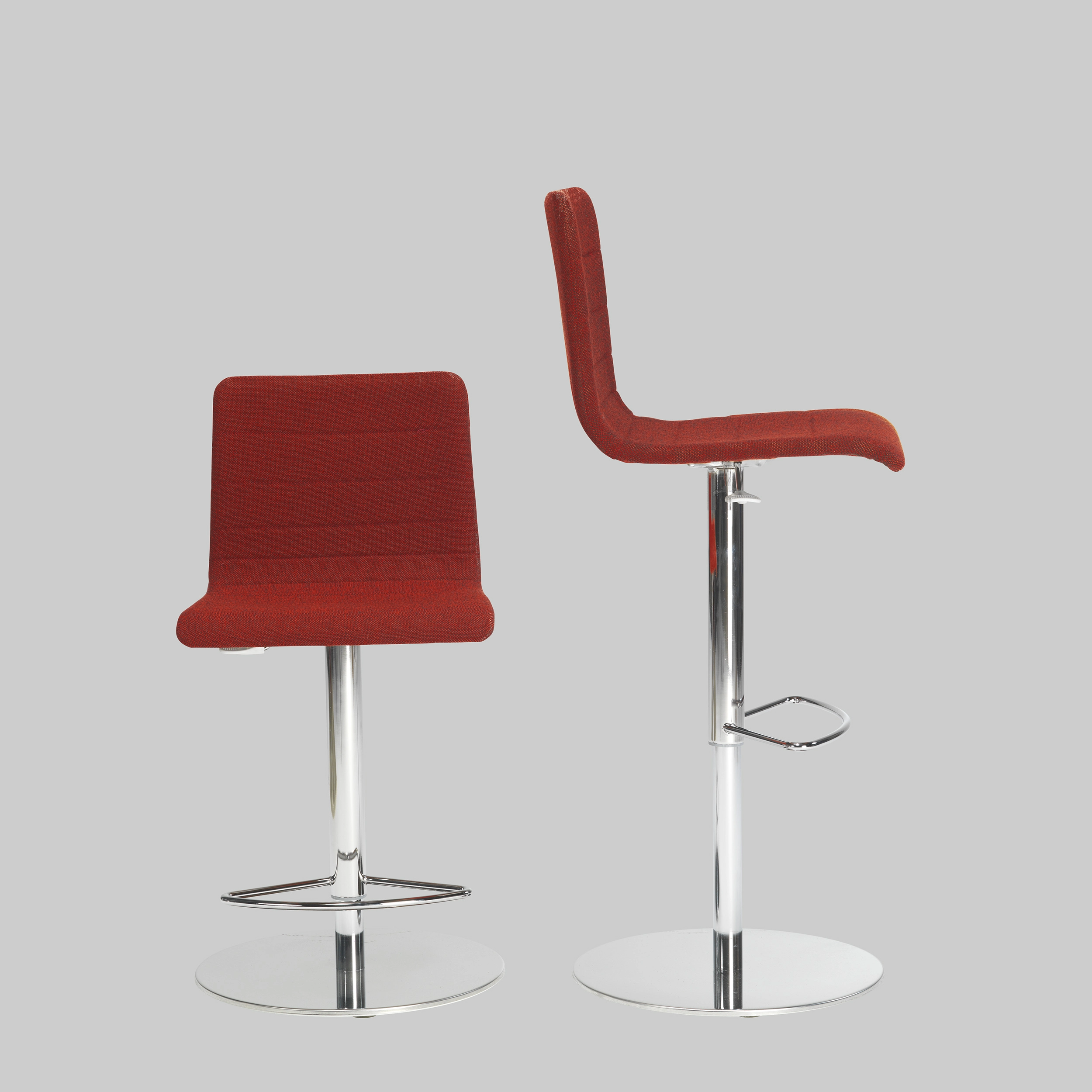 Barhocker FARO UP Dunkelrot / Chrom mieten bei ADEXPO