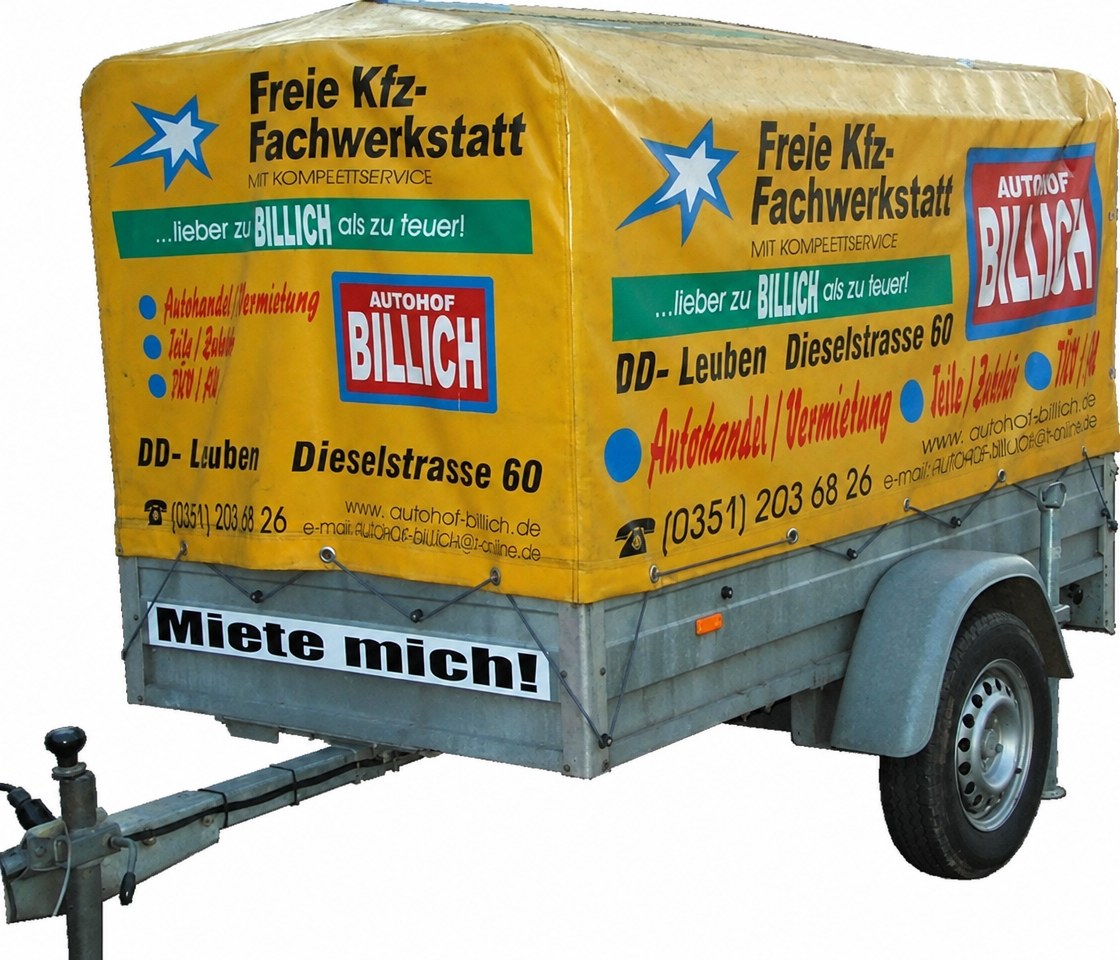 Anhänger, PKW-Anhänger, Autoanhänger mieten in Dresden