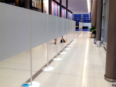 Trennwand, Raumteiler, Stellwand, Messestand, Trennwand, Posterwand, Präsentationstafel, Präsentationswand, Ausstellungswand, Faltwand – 2