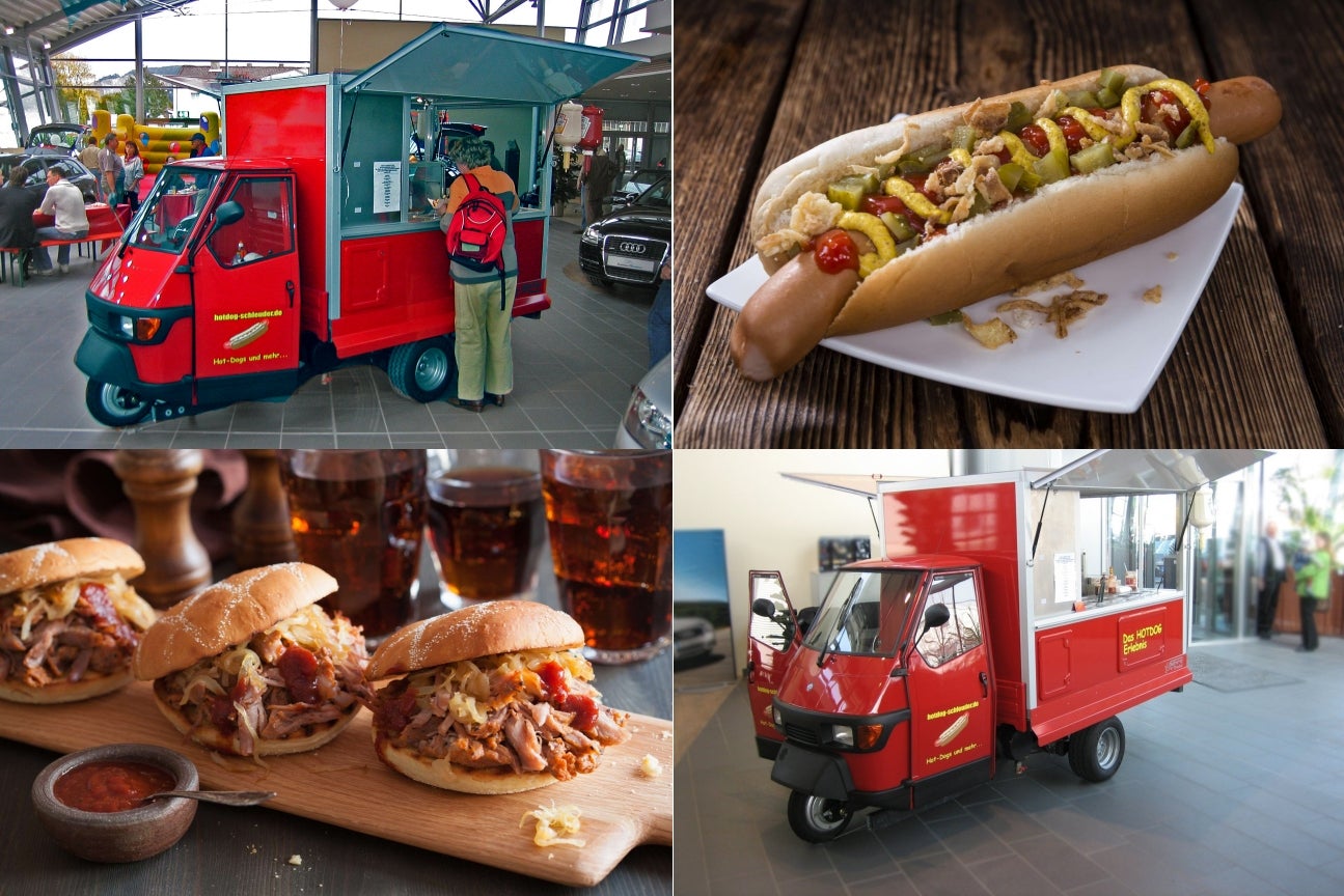 Catering mit Schaschlik | Hotdog | Pulled Pork Food Truck l Full-Service Angebot