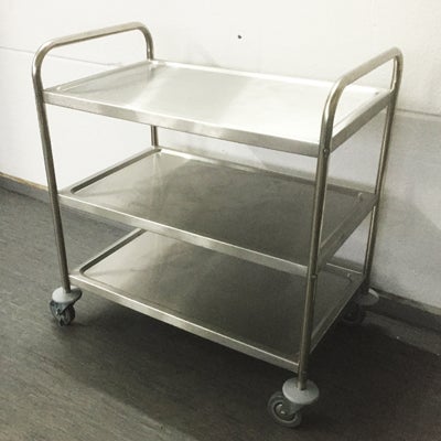 Servicewagen 3 Etagen silber