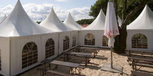 Pagodenzelt 5 x 5 m weiß, Zelt für Hochzeit – 2