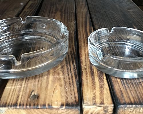 Aschenbecher Glas L