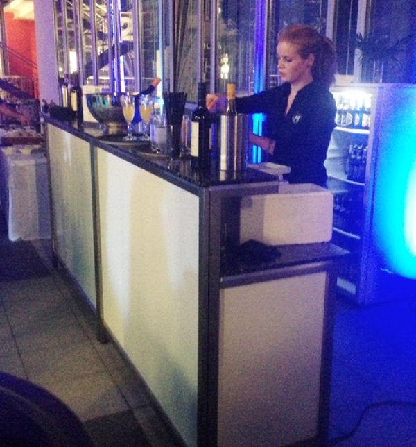 Mobile Bar Theke 450 cm in weiß – 2