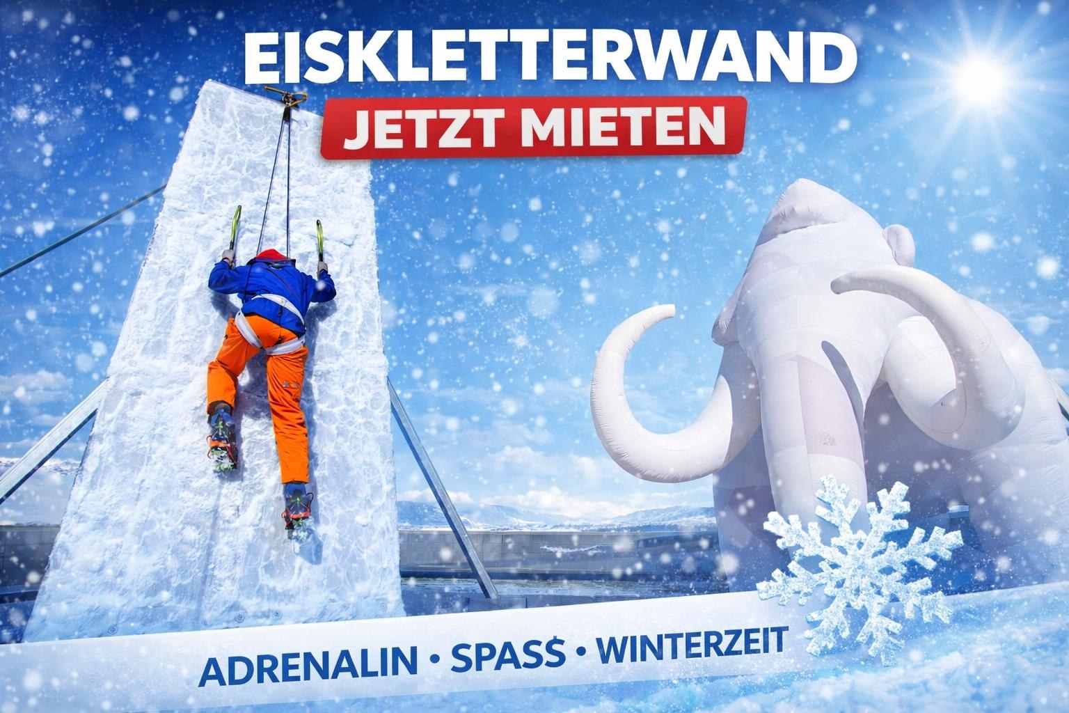 Mobile Eiskletterwand mieten in Bramsche