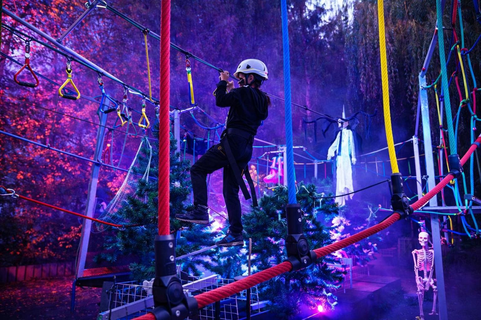 Klettern im Geisterwald– Co2 neutral - mobiler Kinderhochseilgarten mieten in Bramsche – 2