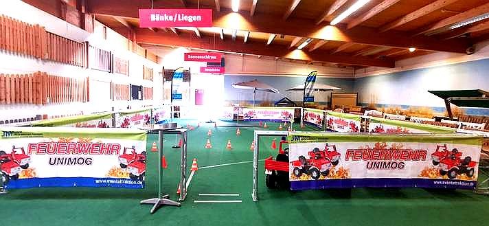 Feuerwehr-Tret-Unimog-Parcours mieten in Bramsche – 3