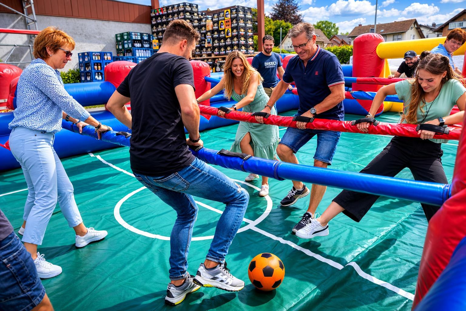 Menschenkicker / Humankicker / Menschlicher Tischfußball XXL mieten in Bramsche