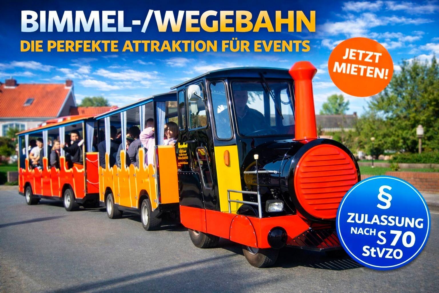 Bimmelbahn - Wege- und Messebahn inkl. $ 70 der Straßenverkehrs-Zulass mieten in Bramsche