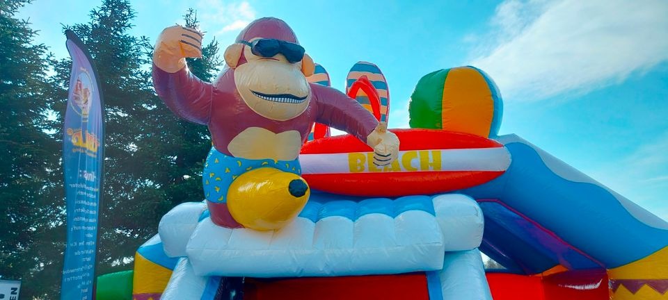 Beach Double Slide mit Wasserbecken mieten bei TOBERLAND, Inhaber Christian Duit