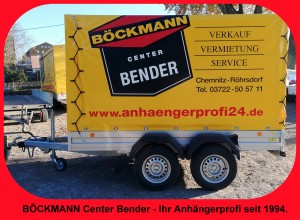 Nr. 40 - Kastenanhänger / 3,00 m x 1,50 m x 0,35 m mieten