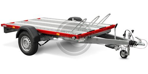 Mietanhaenger Gruppe K (1300 kg) Motorradtransporter 100 km/h, 2 Maschinen mieten