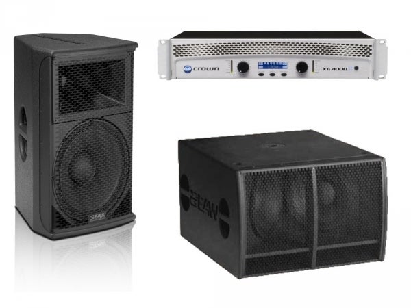 EAW JFX290 + SBX220 + Crown XTI4000 Komplettanlage