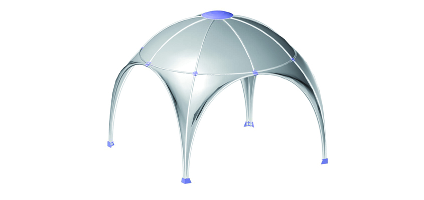 Kuppelzelt transparent (3×3) mieten bei Furn4Rent