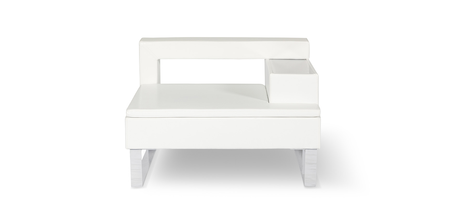 Cubix Ecke links weiß mieten bei Furn4Rent