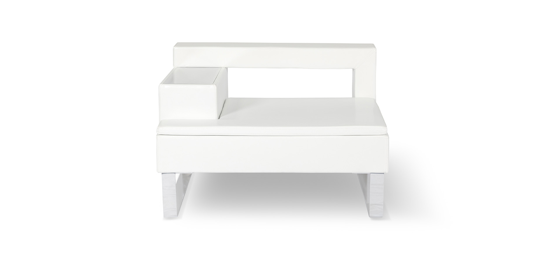 Cubix Ecke rechts weiß mieten bei Furn4Rent