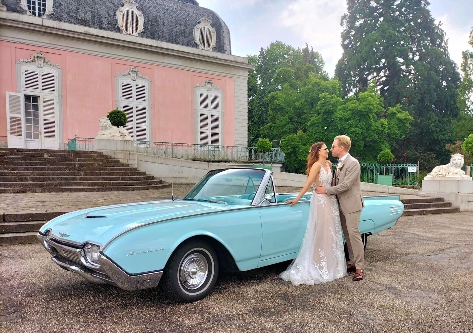 Hochzeitsauto Thunderbird 1961 mieten in Düsseldorf