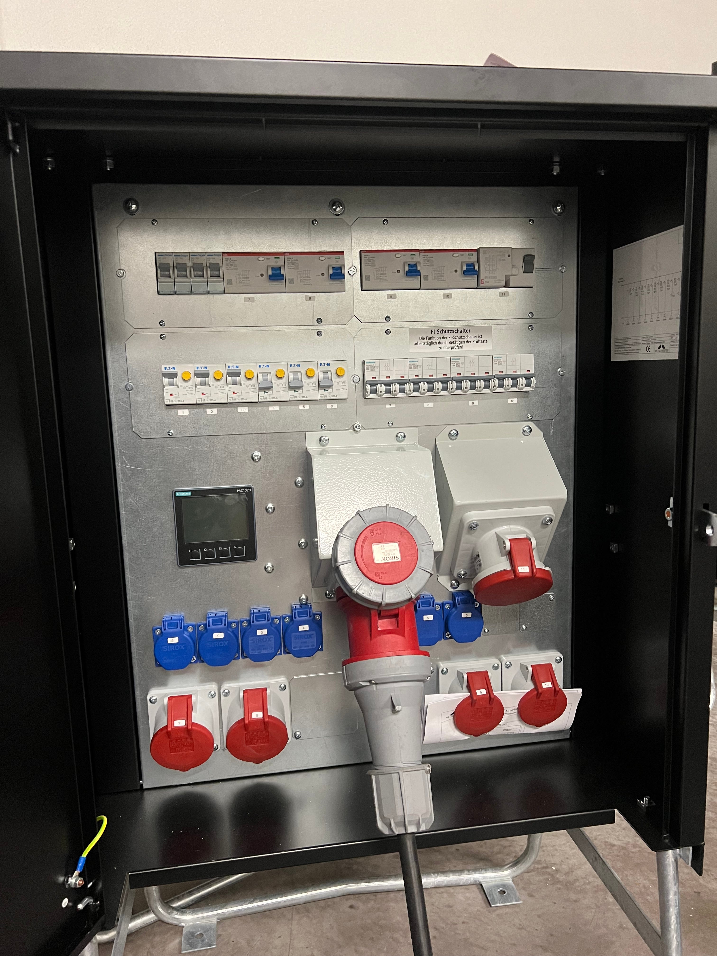 Eventromverteiler 63 A CEE oder 125 A