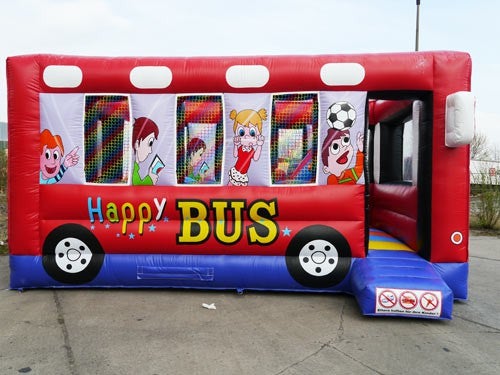 Hüpfburg Happy Bus "Rundum-sorglos-Paket