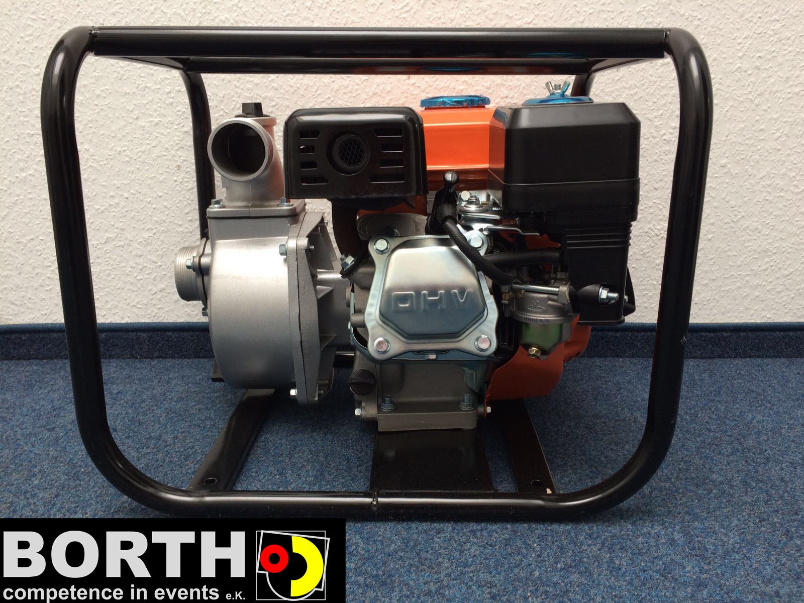 Sehr leistungsstarke Benzin Wasserpumpe mit 5,5hp und 30 Meter langen Schlauch – 3