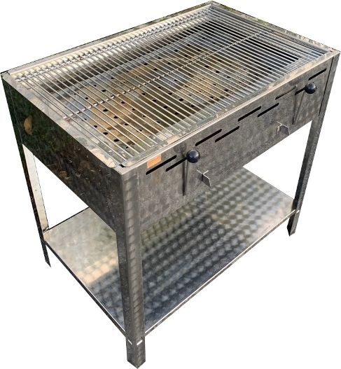 Holzkohlegrill mieten – 76 x 47 cm Grillfläche, höhenverstellbar – 2