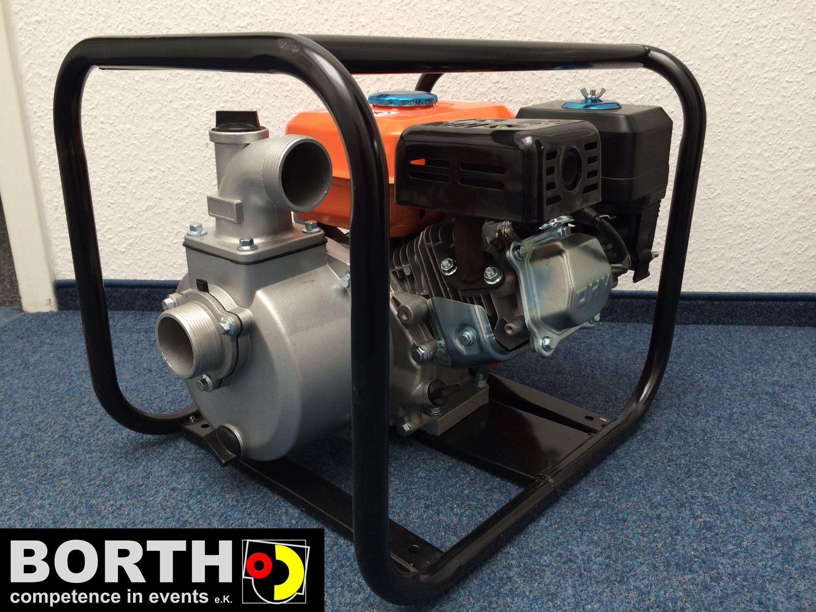 Sehr leistungsstarke Benzin Wasserpumpe mit 5,5hp und 30 Meter langen Schlauch – 2