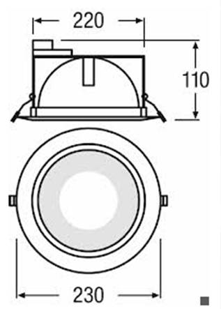 HQI Downlight 150 W – 2