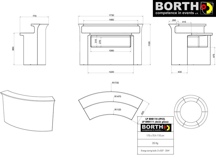 Borth Light Counter, Leuchtthekenelement – 2