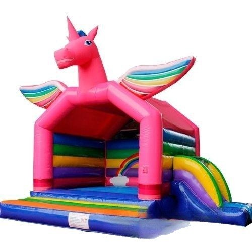 Hüpfburg Einhorn 5×5,5m mieten in Chemnitz bei Der Event Service c/o e