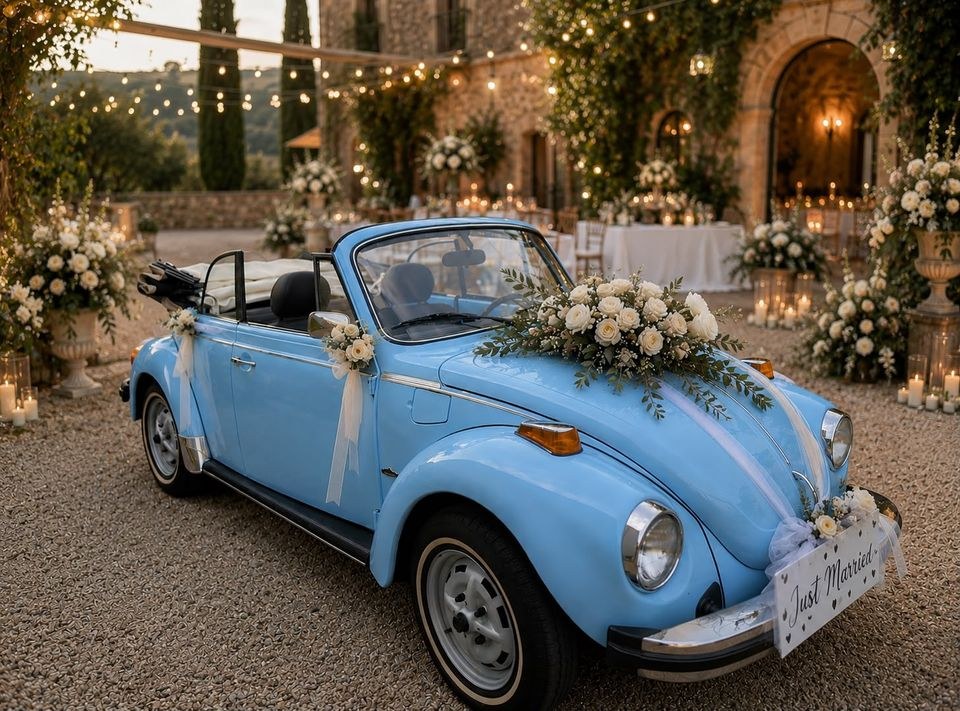 VW Käfer Cabrio Hochzei mieten in Harsewinkel bei RentundGo – 3