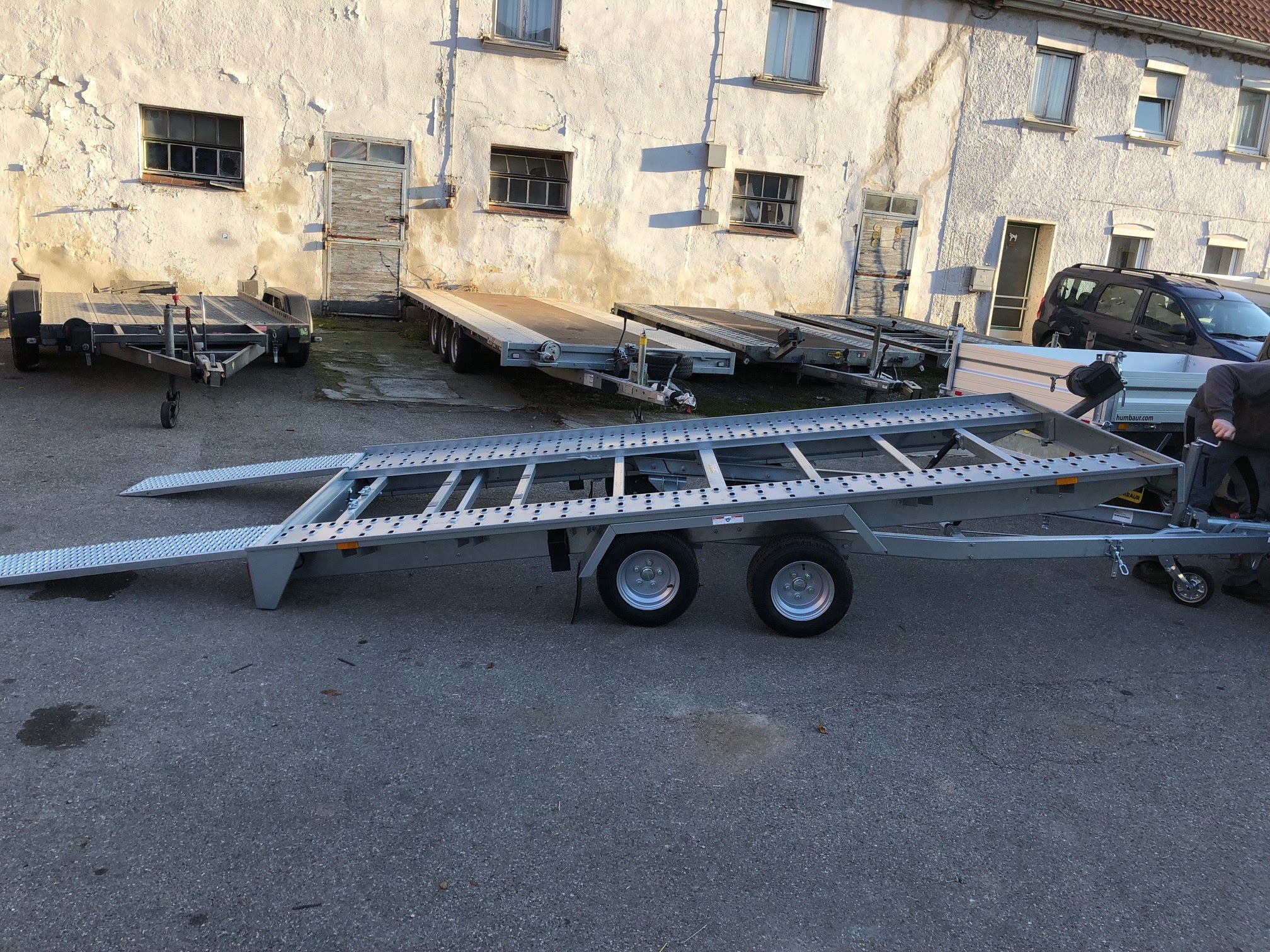 XL Autotransportanhänger, Hochlader mit Seilwinde, 2,7 to. – 2
