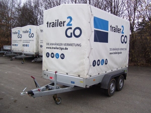 L mit Plane, Allzweckanhänger mit Plane, Anhänger mit Plane 200 cm, 2000 kg Zul. Ges. Gewicht