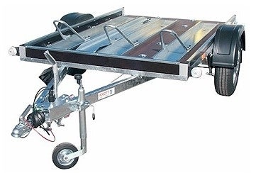 L Motorradanhänger für 3 Motorräder, gebremst 1,5 to.