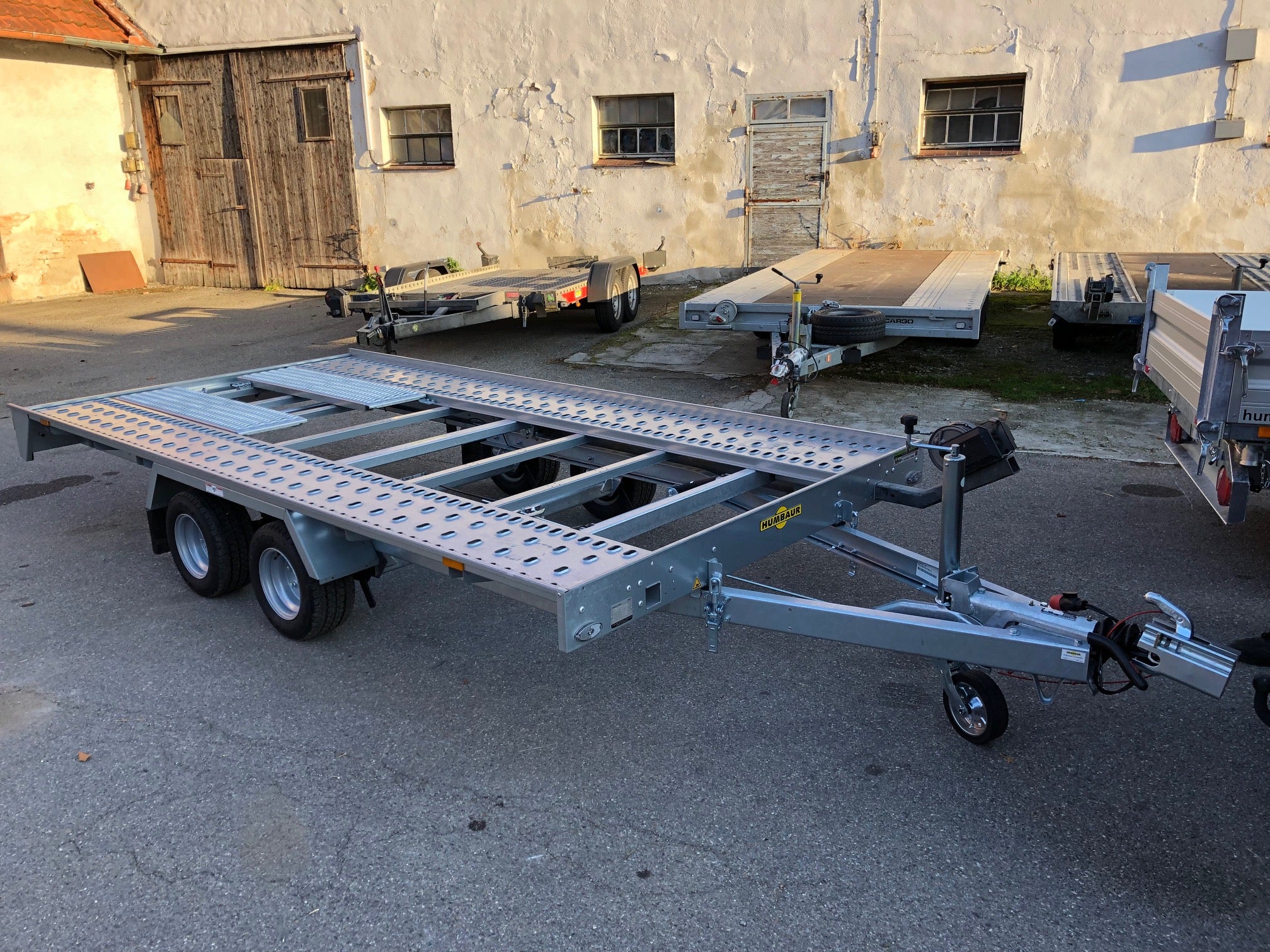 XL Autotransportanhänger, Hochlader mit Seilwinde, 2,7 to.