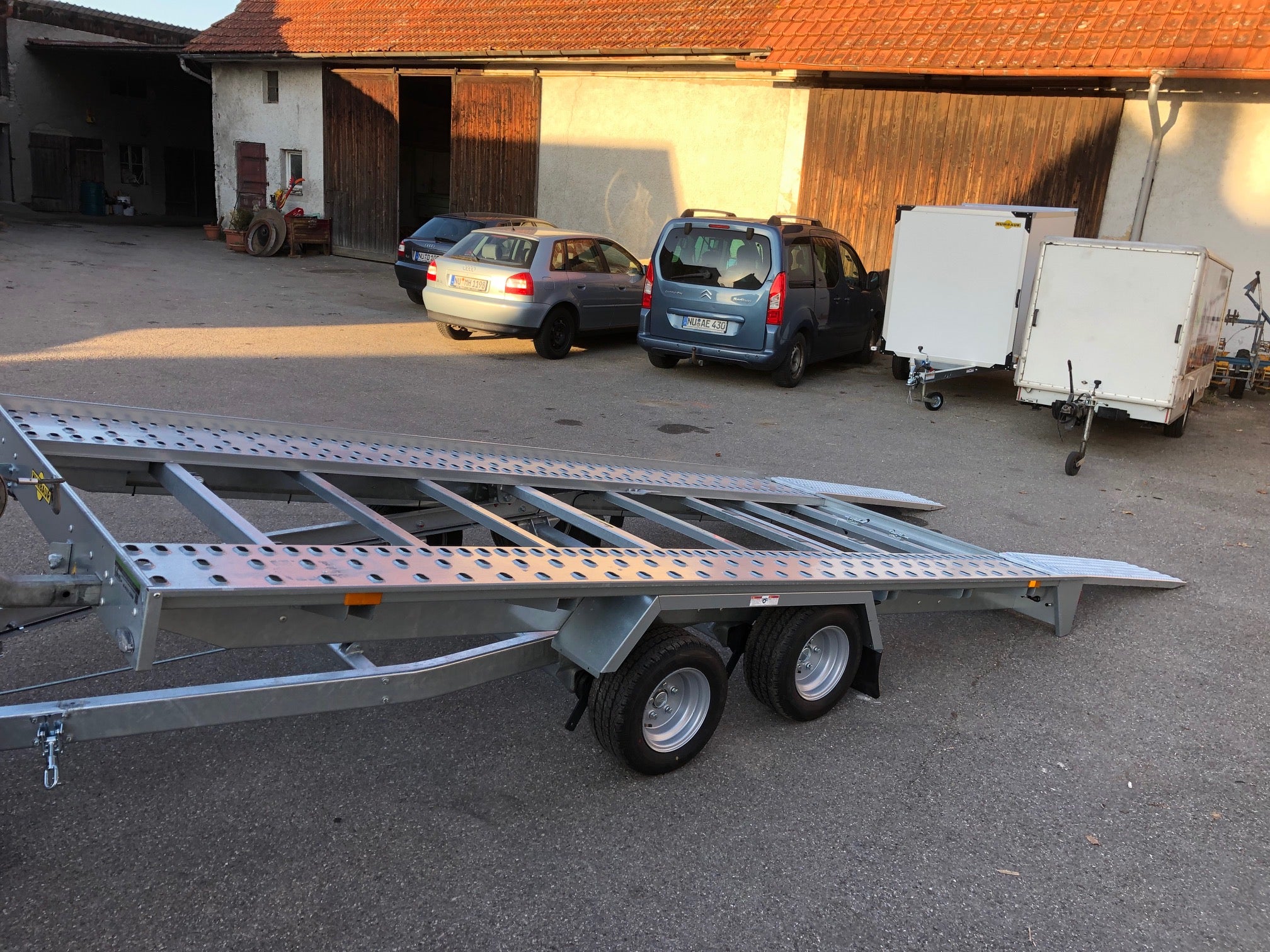 XL Autotransportanhänger, Hochlader mit Seilwinde, 2,7 to. – 3