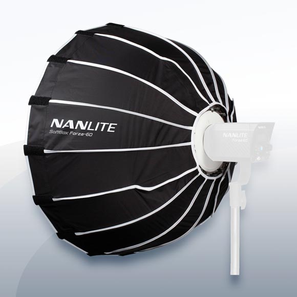 Nanlite Parabol-Softbox, mit Innen- u. Außendiffusor, 60cm mieten – ab 8,50 €/Tag – 3