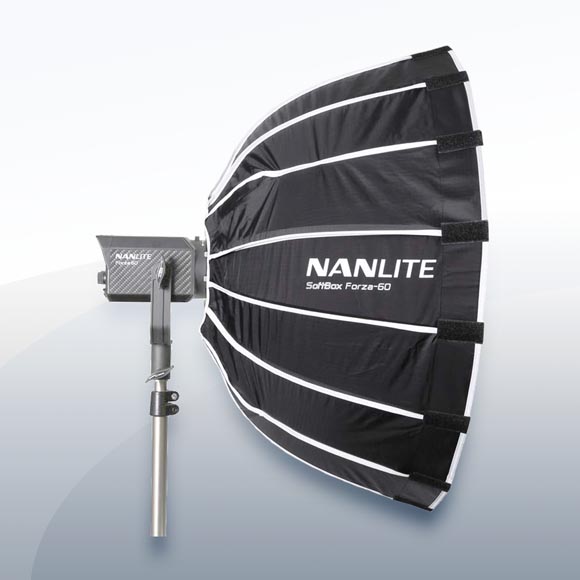Nanlite Parabol-Softbox, mit Innen- u. Außendiffusor, 60cm mieten – ab 8,50 €/Tag – 2