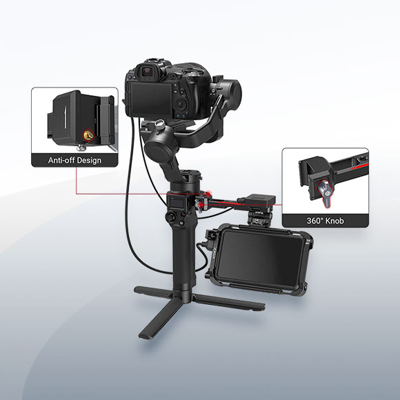 SmallRig Monitorhalterung mit NATO-Klemme für DJI RS2 RSC2 mieten – ab 4 €/Tag – 2