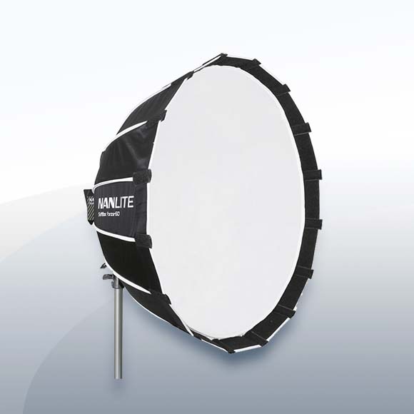 Nanlite Parabol-Softbox, mit Innen- u. Außendiffusor, 60cm mieten – ab 8,50 €/Tag