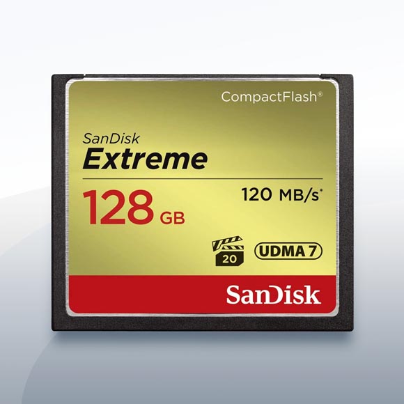 SanDisk Extreme CF 128GB (120MB/s) mieten – Versand deutschlandweit ab 6 €/Tag
