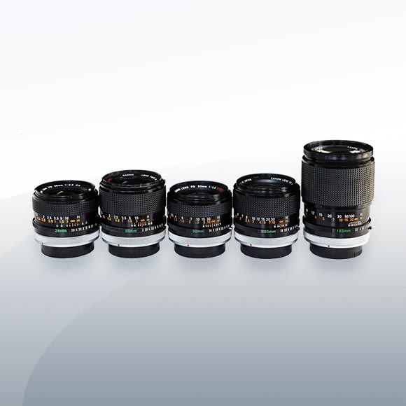 Canon FD Vintage Objektiv Set mieten – Versand deutschlandweit ab 28 €/Tag