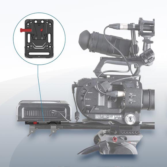 SmallRig V-Mount Batterieplatte mieten – Versand deutschlandweit ab 2 €/Tag – 3