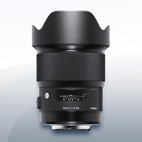 Sigma 20mm F1.4 DG HSM Art für Canon mieten – Versand deutschlandweit ab 18,50 €/Tag