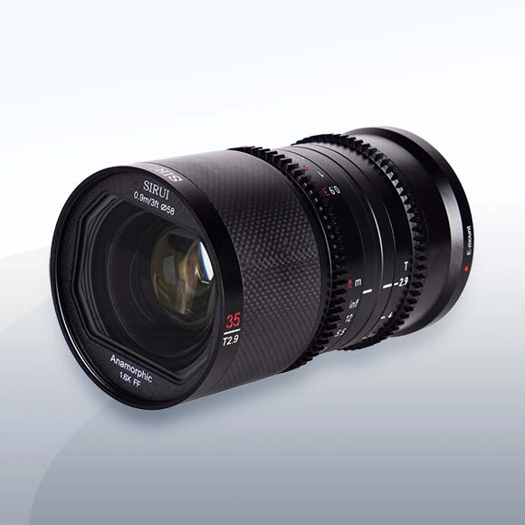 Sirui 35mm T2.9 1.6x Anamorphic Carbon Neutral-Flare (Sony E-Mount) mieten – ab 22 €/Tag – 2