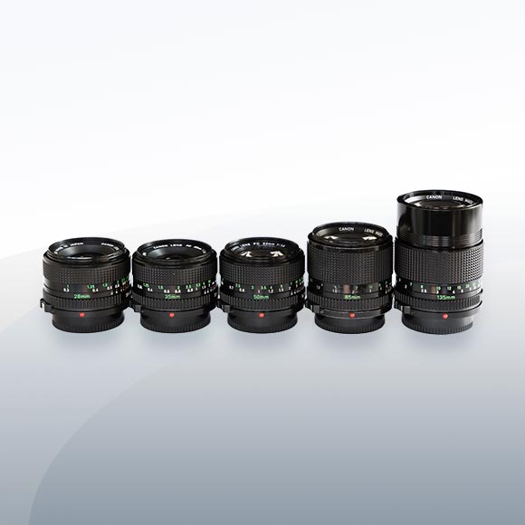 Canon New FD Vintage Objektiv Set mieten – Versand deutschlandweit ab 28 €/Tag